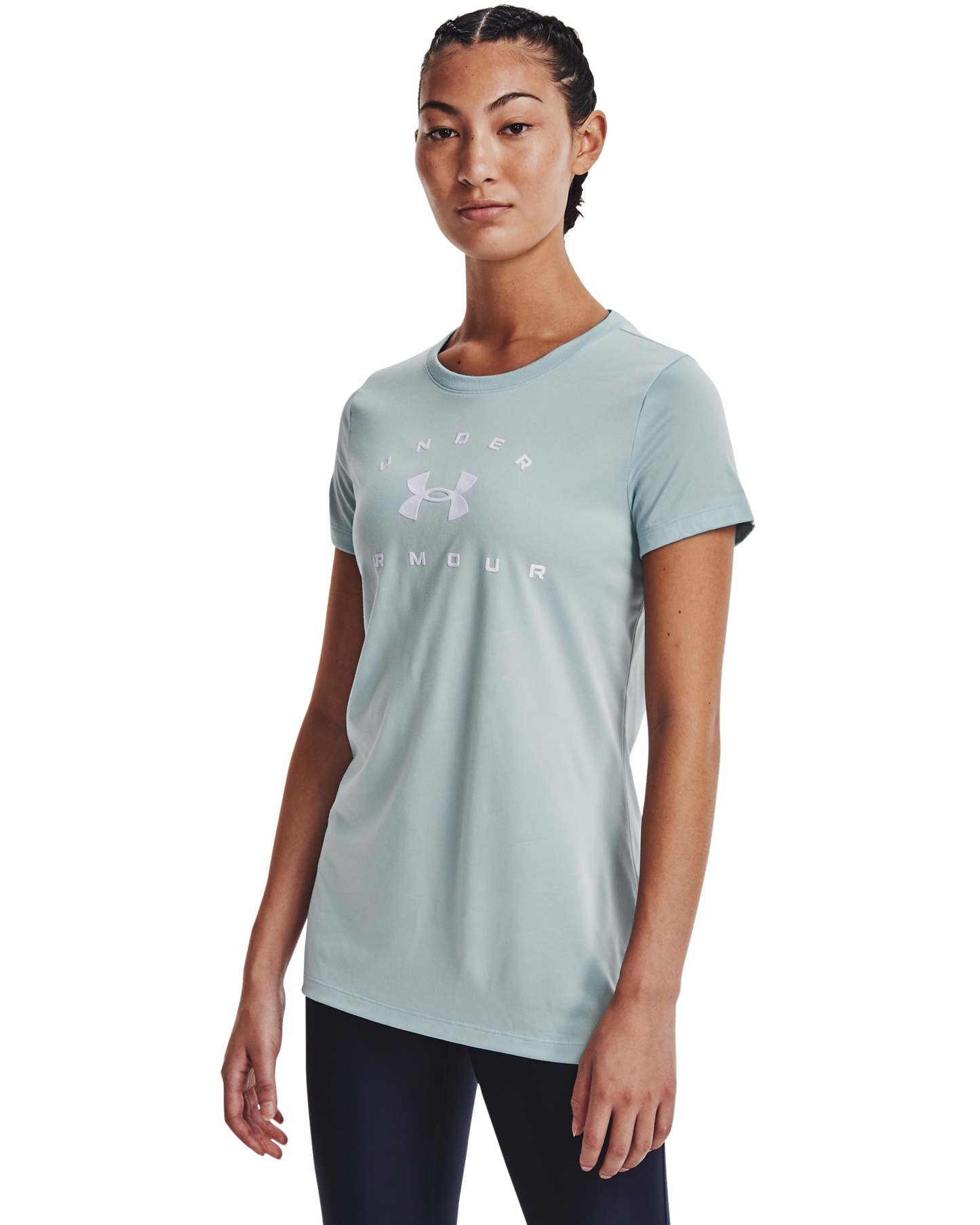 Women's UA Tech™ Solid Logo Arch Short Sleeve