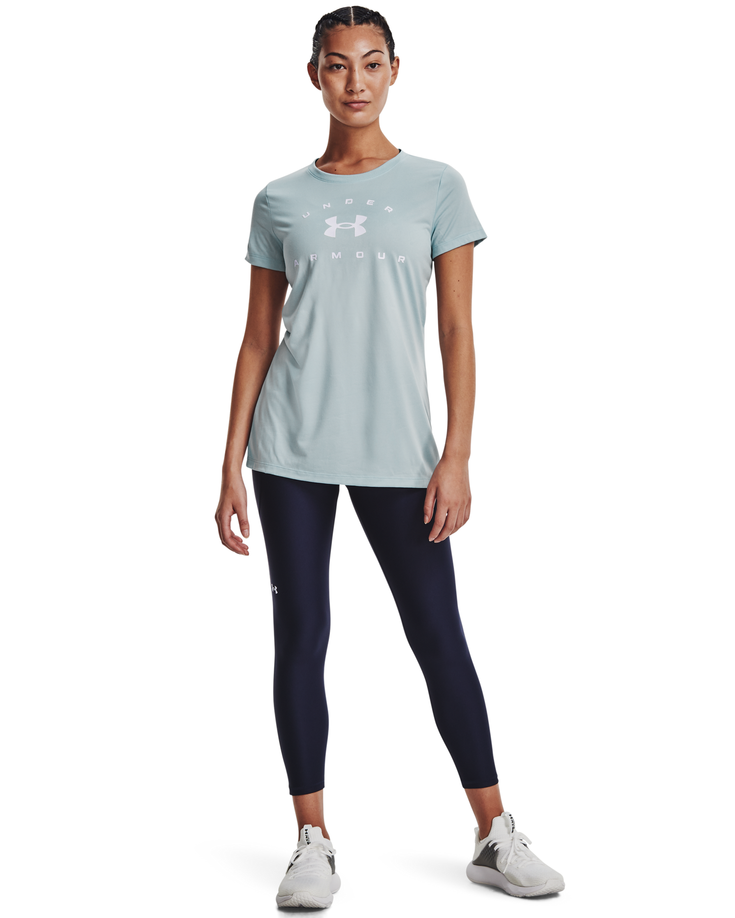 Women's UA Tech™ Solid Logo Arch Short Sleeve