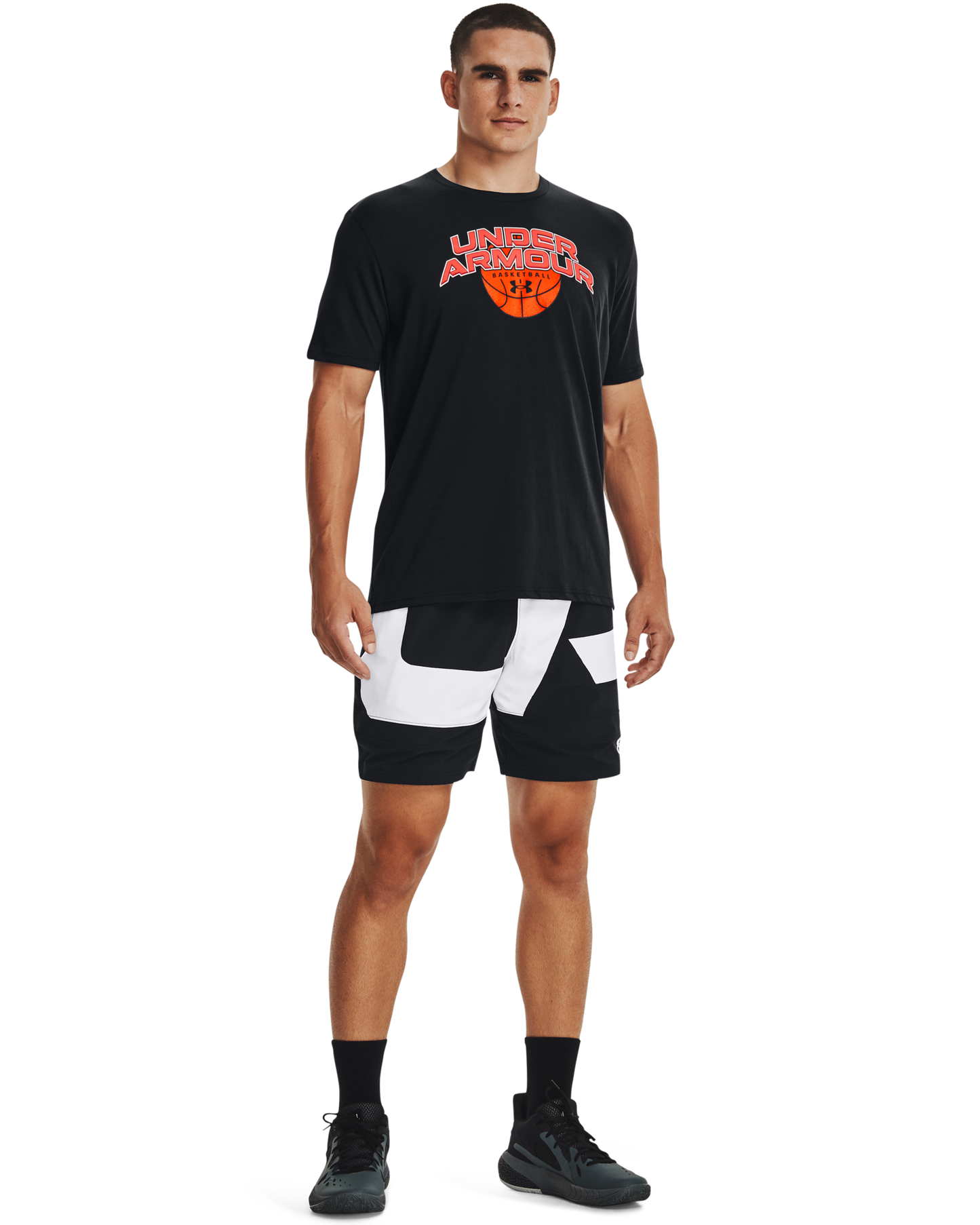 Men's UA Basketball Branded Wordmark Short Sleeve