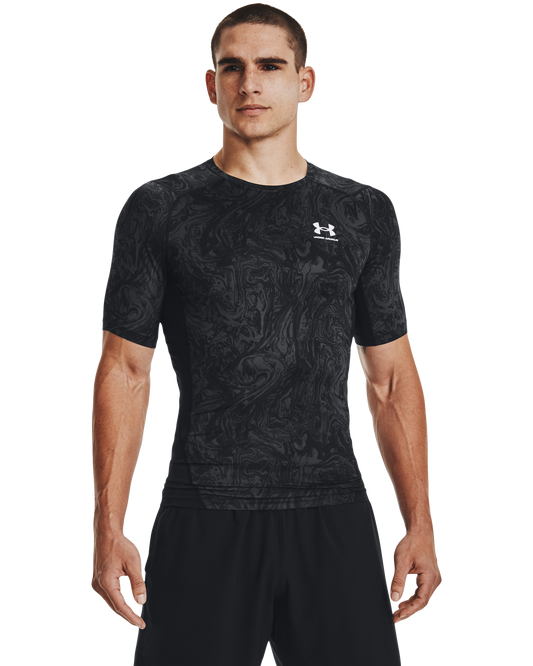 Men's HeatGear® Armour Compression Printed Short Sleeve