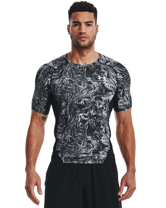 Men's HeatGear® Armour Compression Printed Short Sleeve