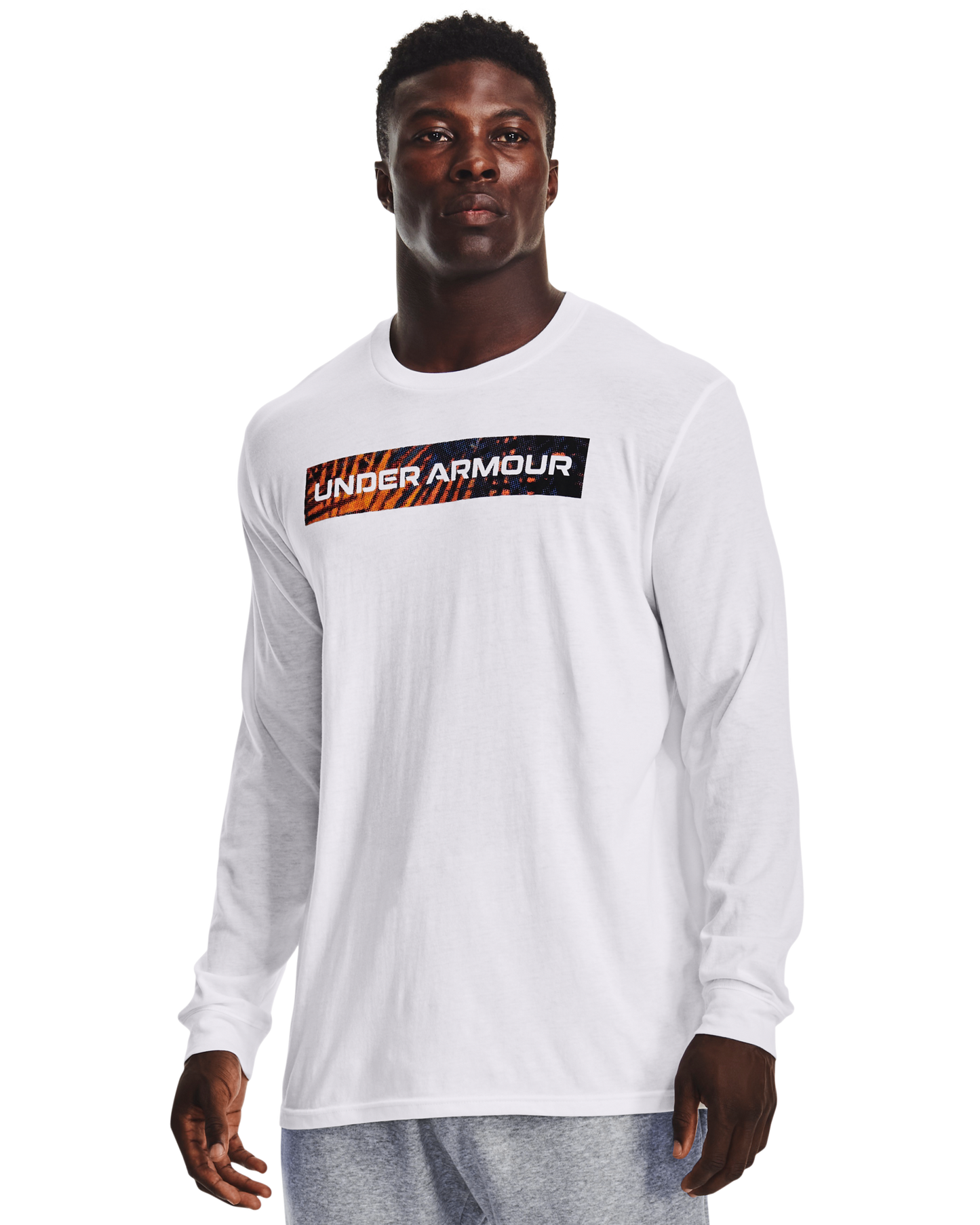 Men's UA Wordmark Fill Printed Short Sleeve