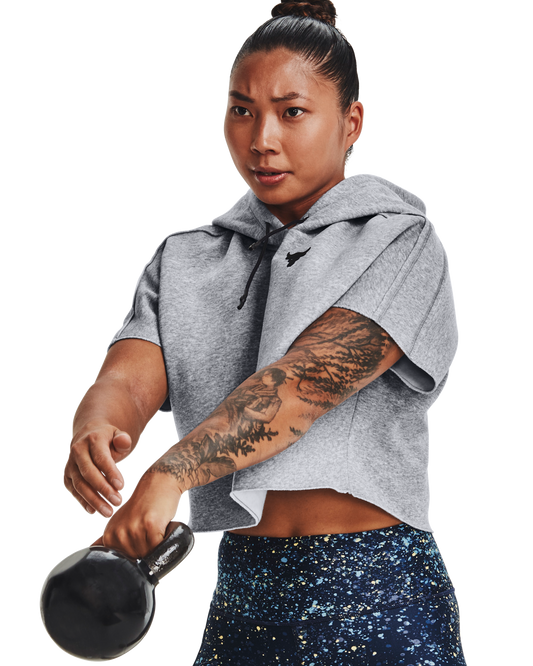 Women's Project Rock Fleece Short Sleeve Hoodie