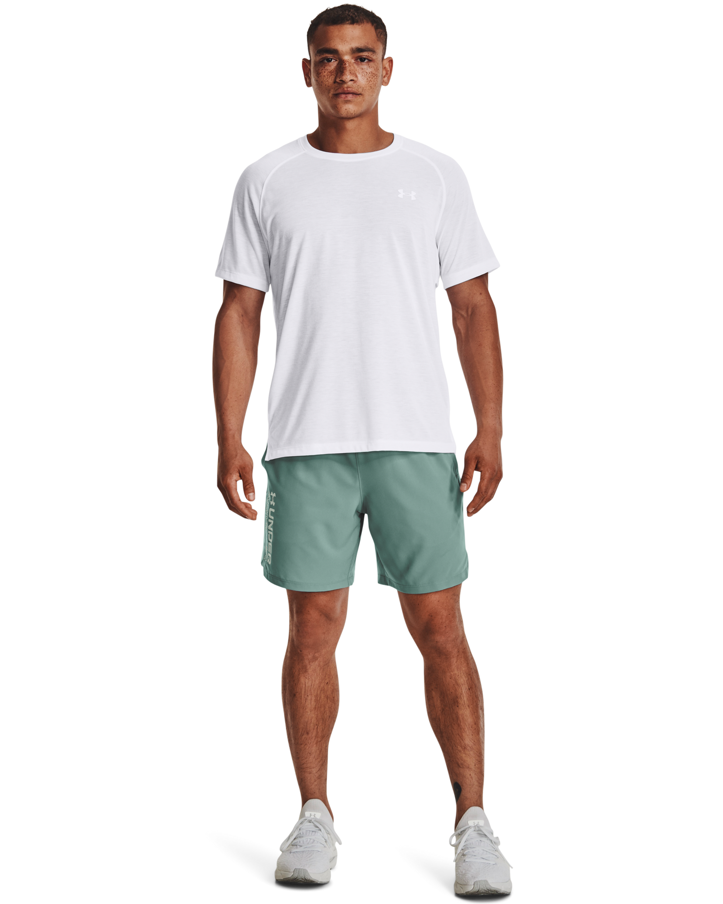 Men's UA Launch SW 7'' Wordmark  Shorts