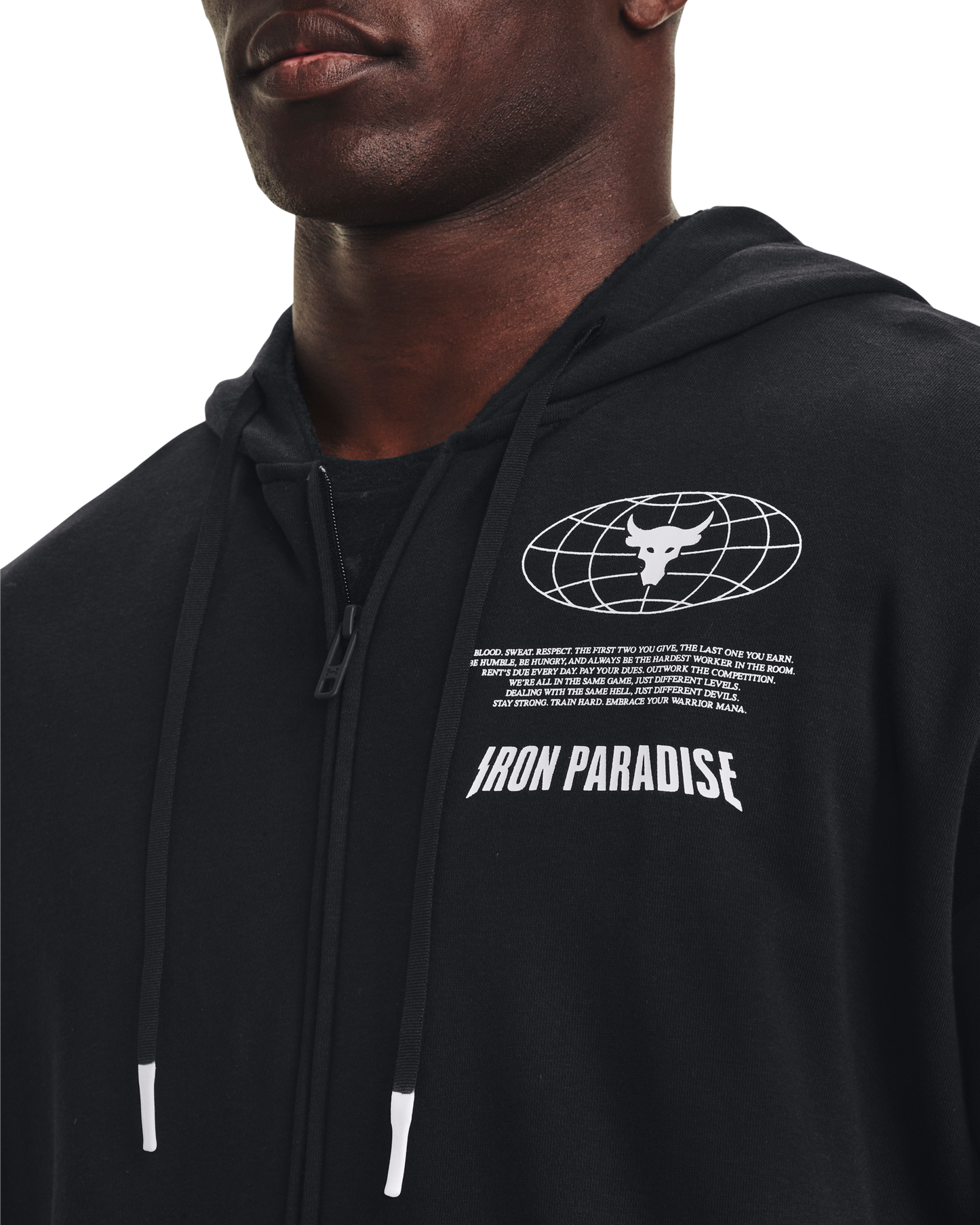 Men's Project Rock Rival Fleece Disrupt Full-Zip