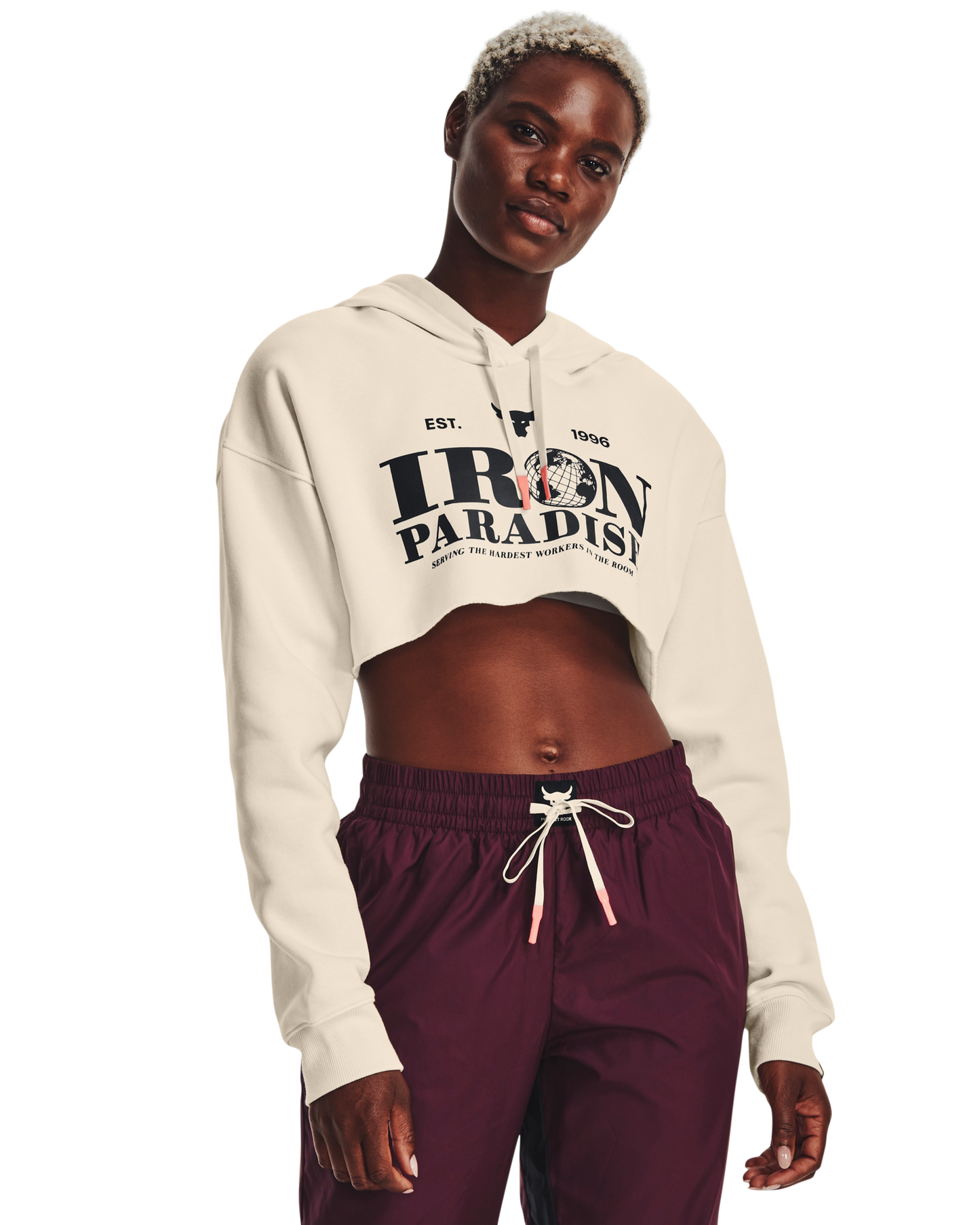 Women's Project Rock Crop Fleece Hoodie