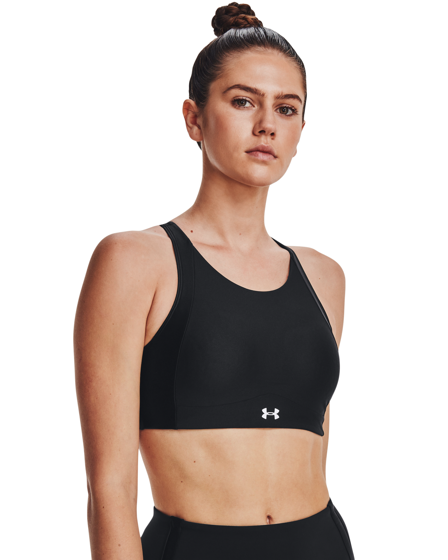 Women's UA Infinity Mid High Neck Shine Sports Bra