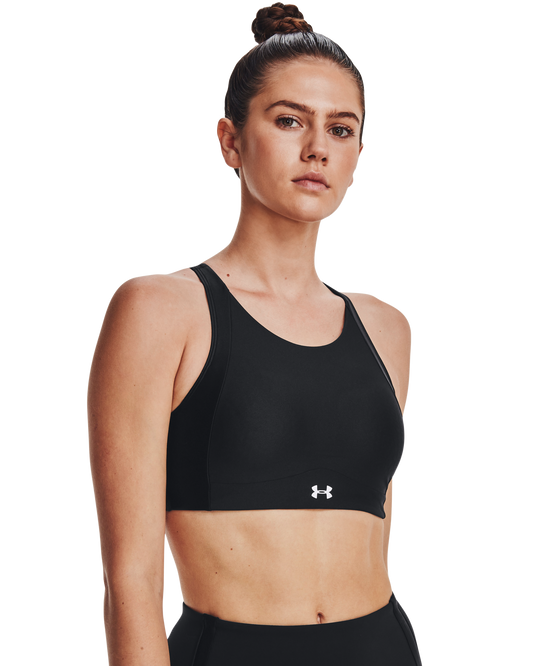 Women's UA Infinity Mid High Neck Shine Sports Bra