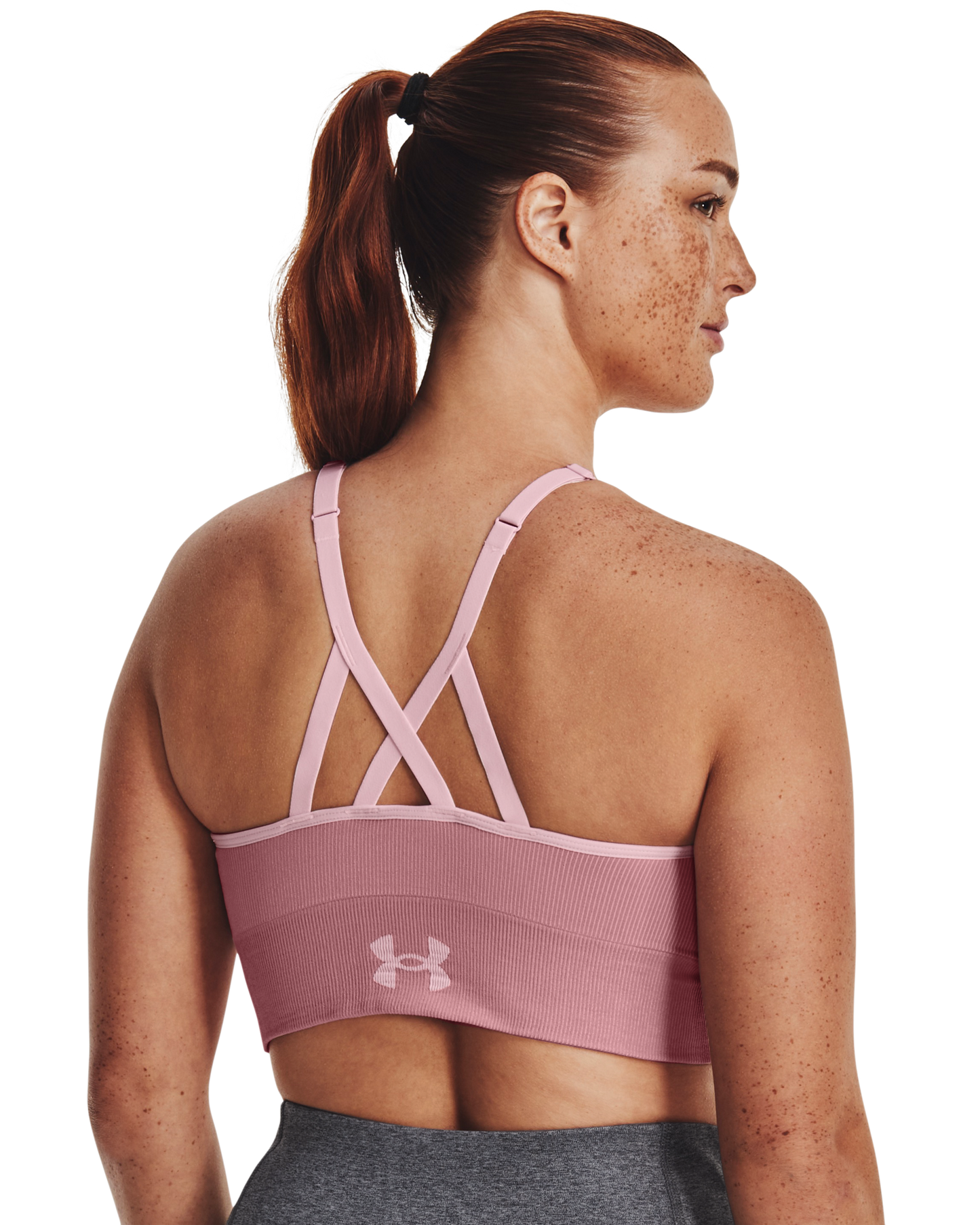 Women's UA Seamless Low Longline Rib Sports Bra