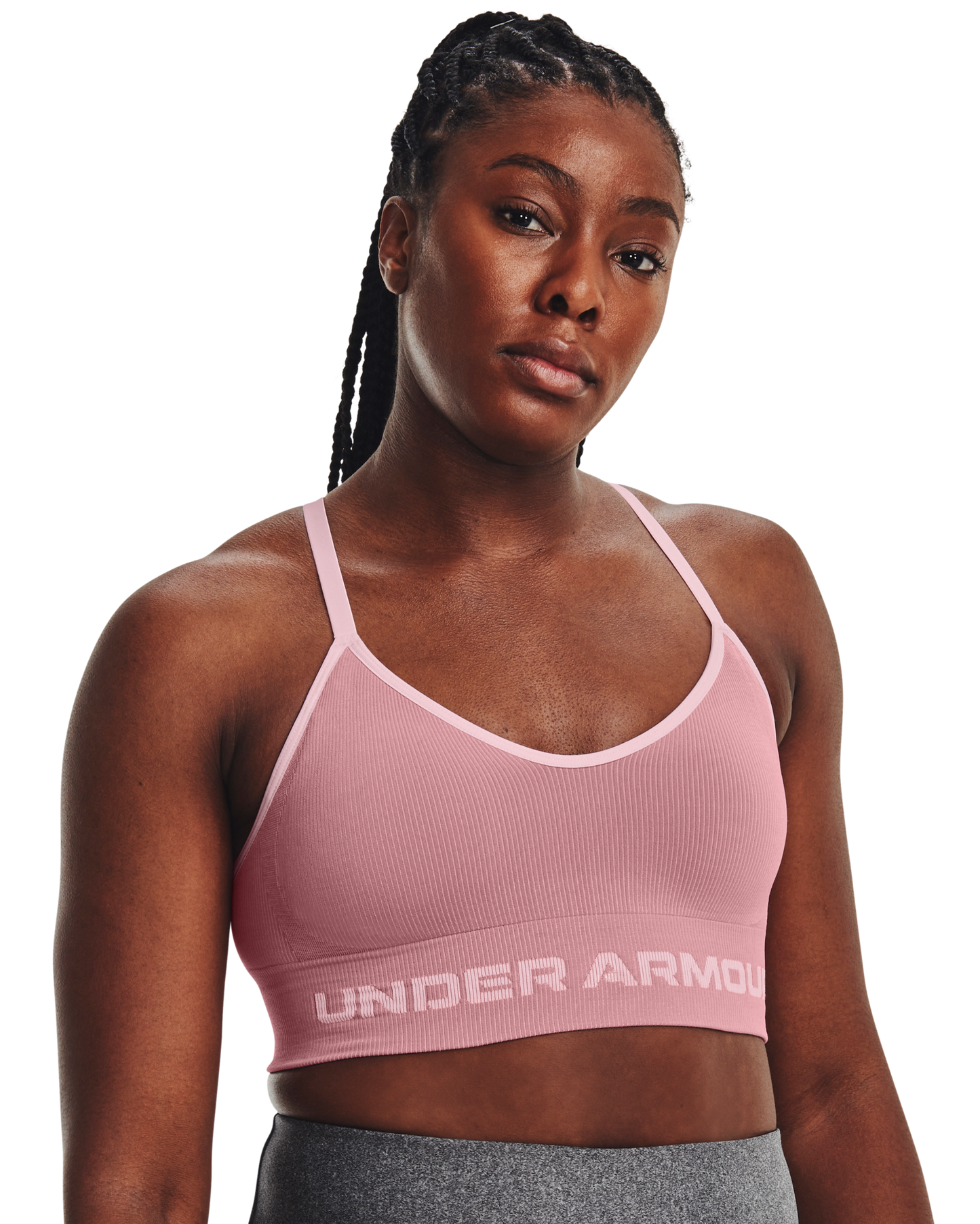 Women's UA Seamless Low Longline Rib Sports Bra