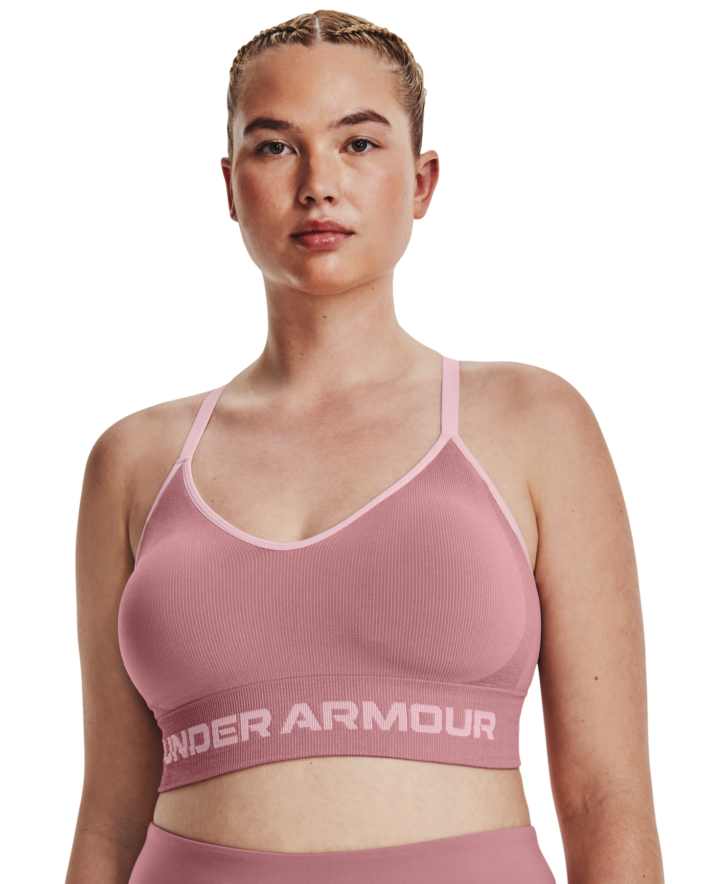 Women's UA Seamless Low Longline Rib Sports Bra
