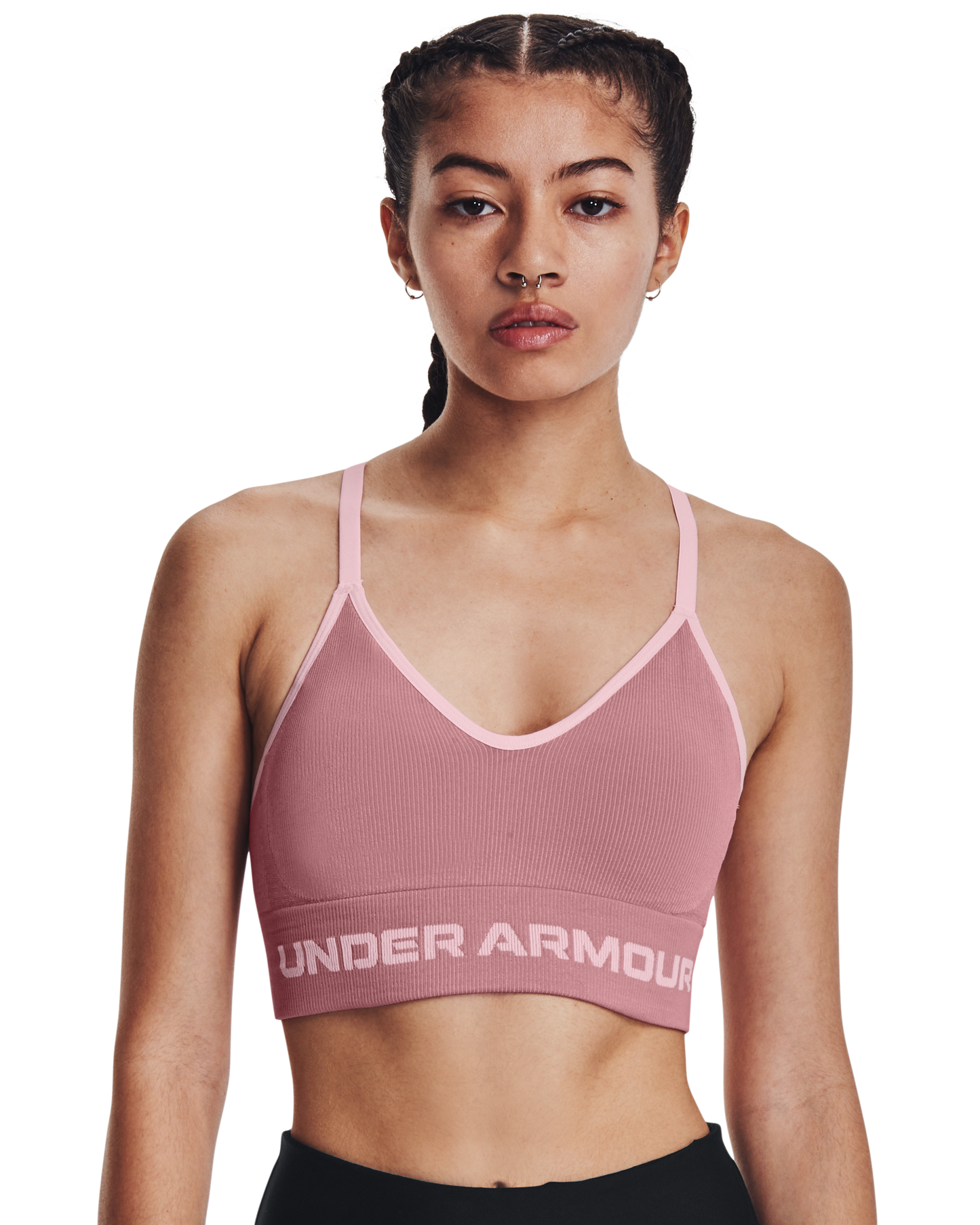 Women's UA Seamless Low Longline Rib Sports Bra
