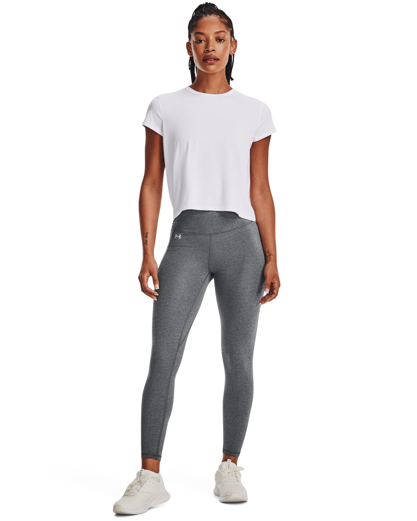 Womens UA Motion Heather Ankle Leggings