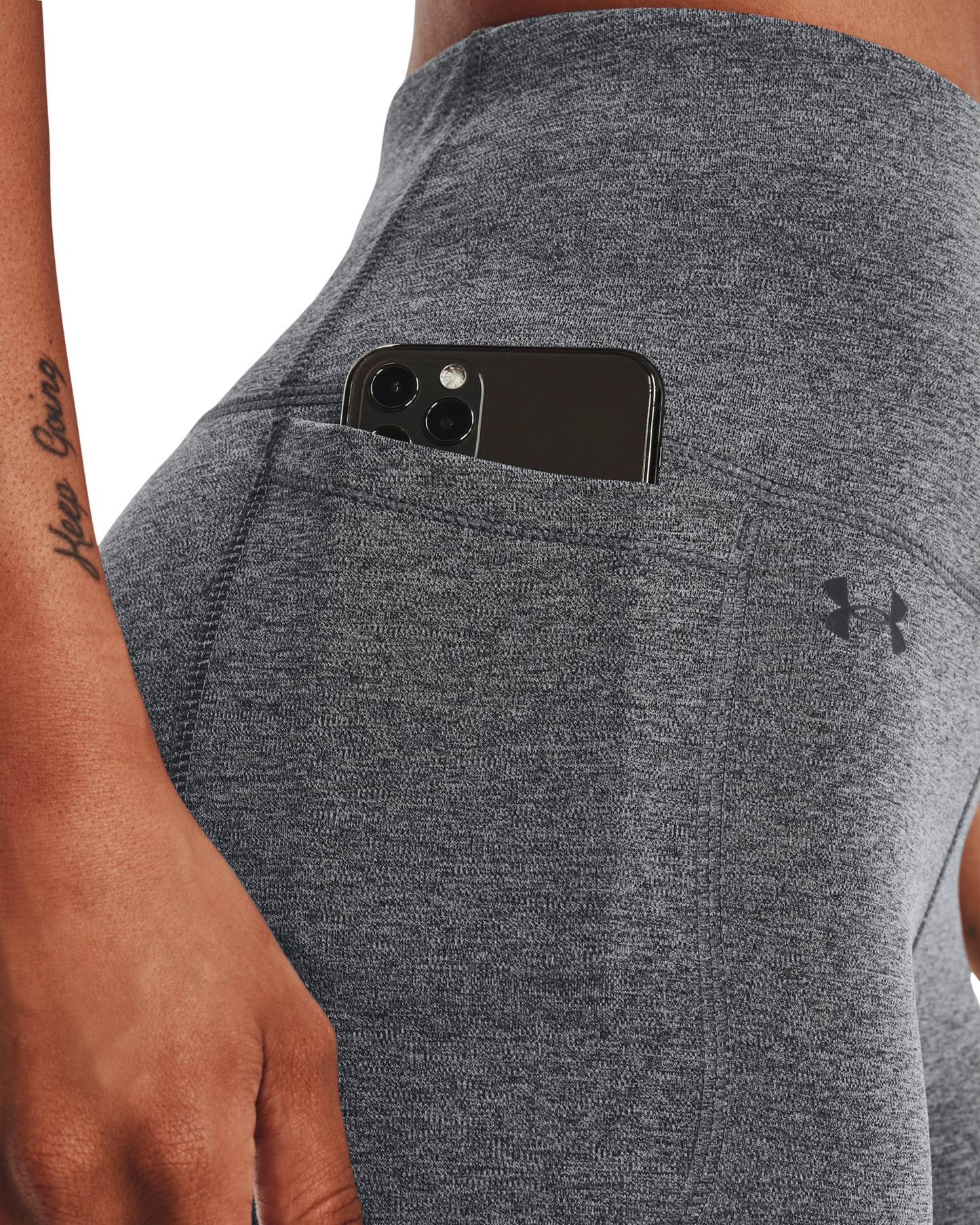 Womens UA Motion Heather Ankle Leggings