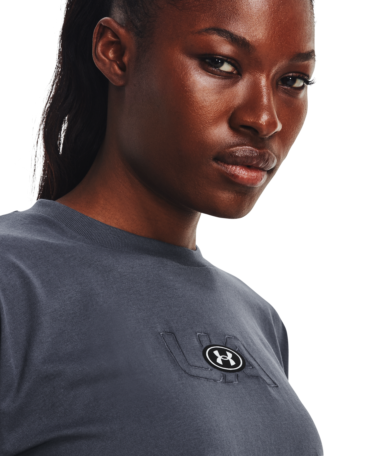 Women's UA Branded Logo Crop Short Sleeve