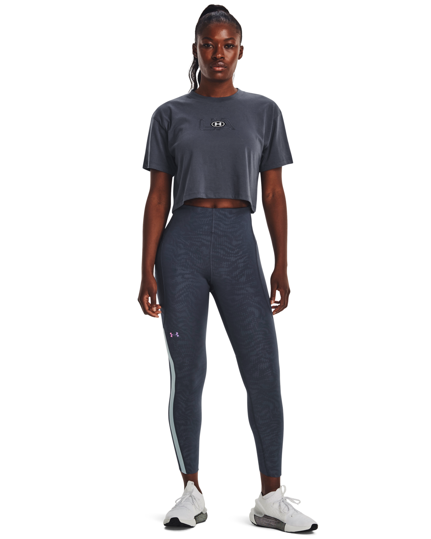 Women's UA Branded Logo Crop Short Sleeve