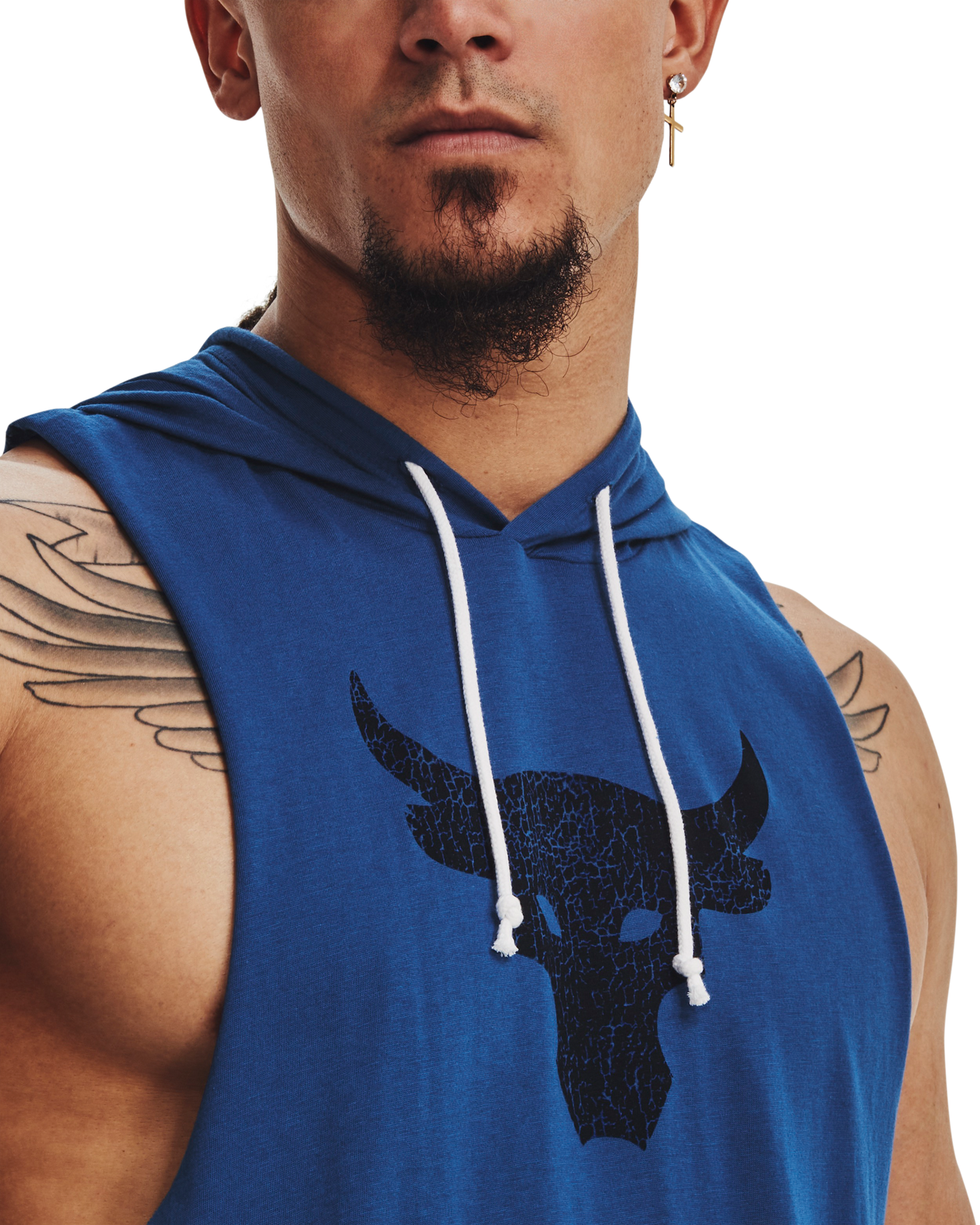 Men's Project Rock BSR Bull Sleeveless Hoodie