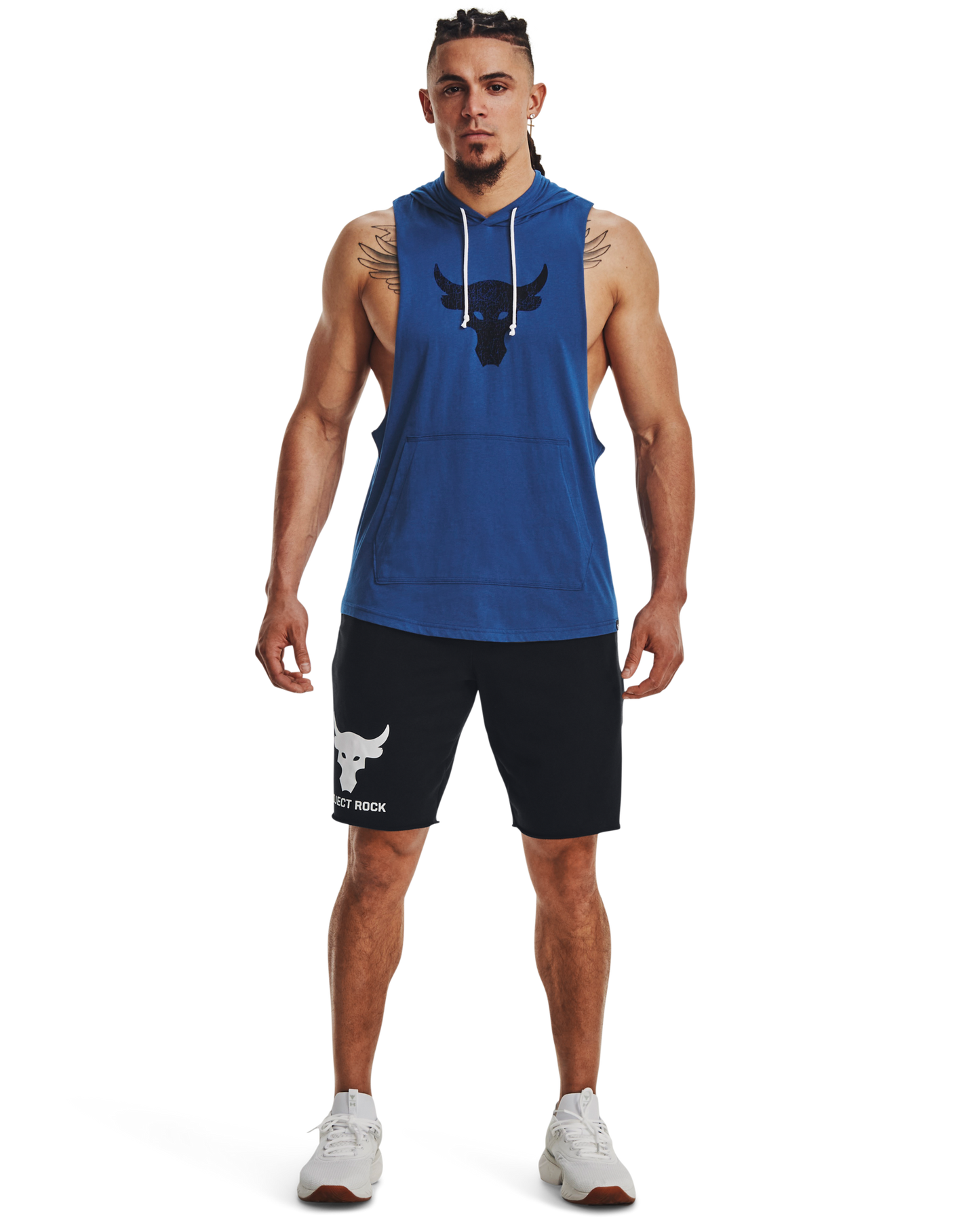 Men's Project Rock BSR Bull Sleeveless Hoodie