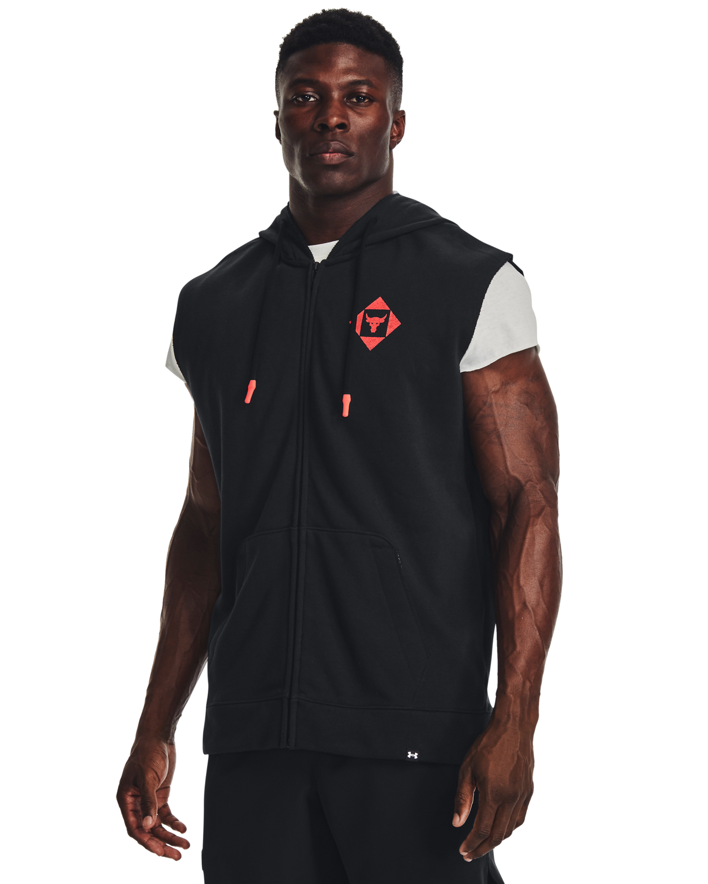 Men's Project Rock Heavyweight Terry Sleeveless Full-Zip Hoodie