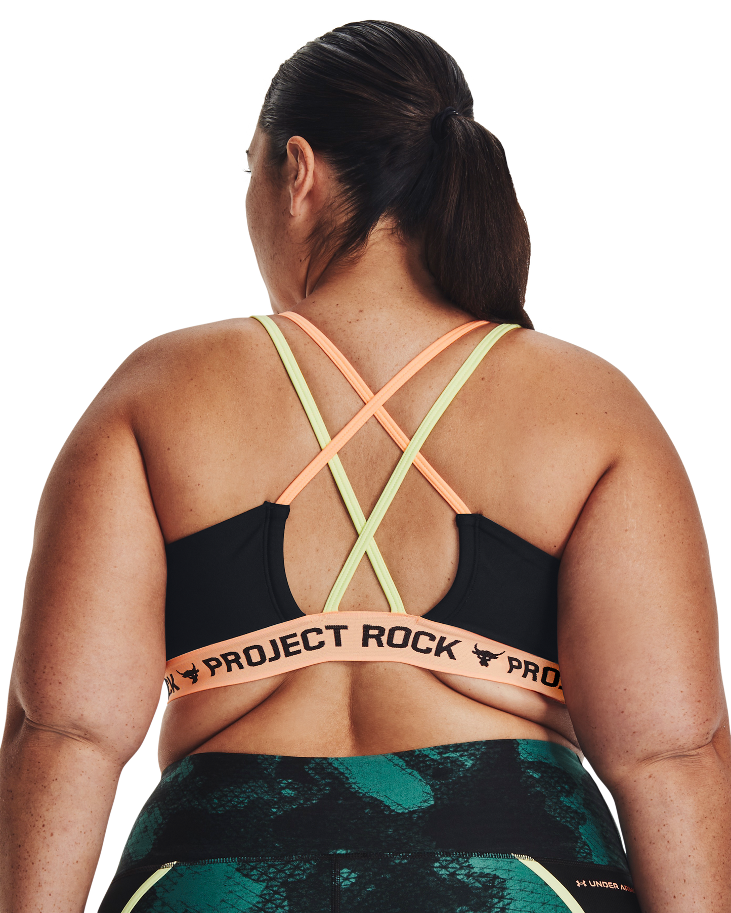 Women's Project Rock Crossback Family Printed Sports Bra