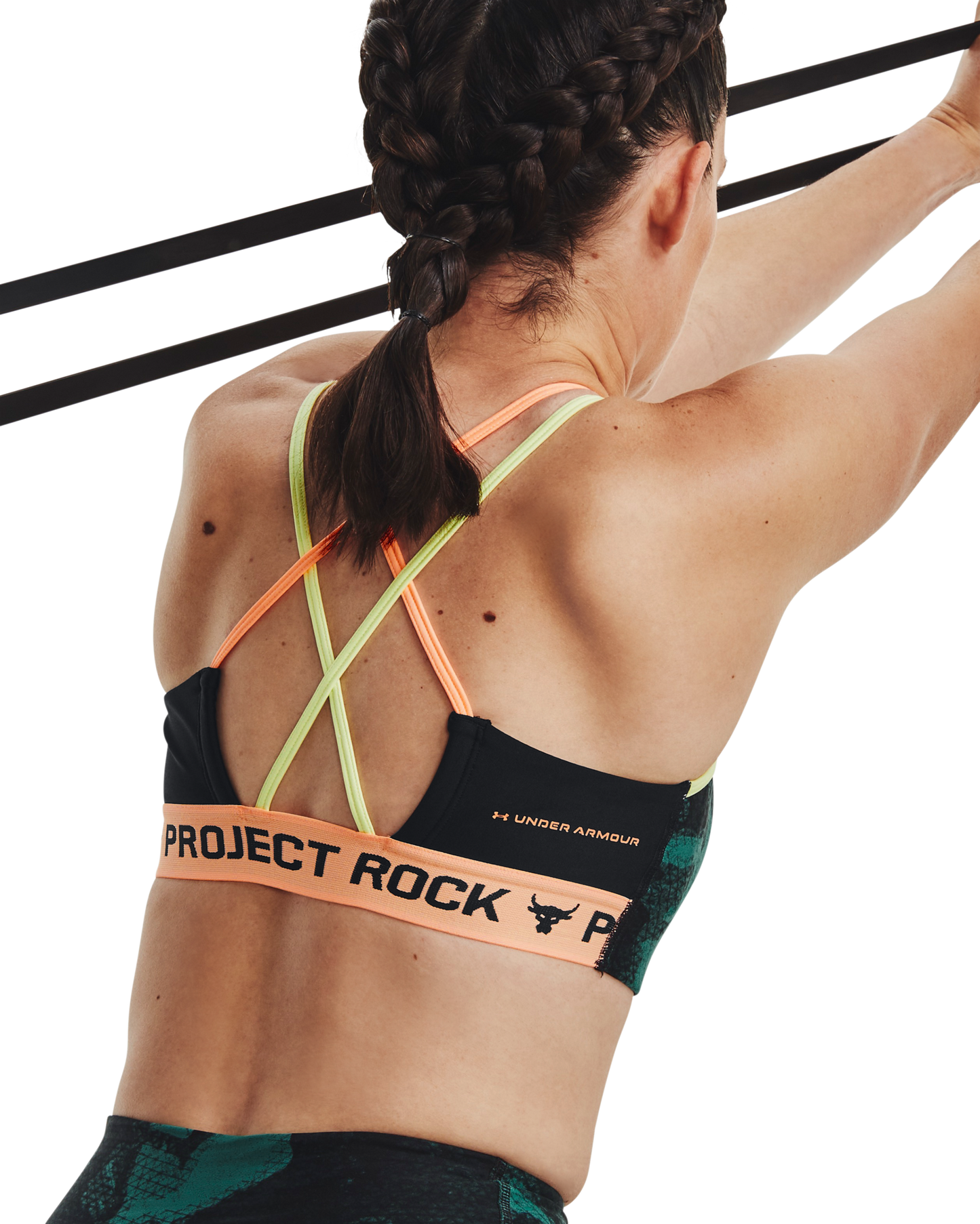 Women's Project Rock Crossback Family Printed Sports Bra