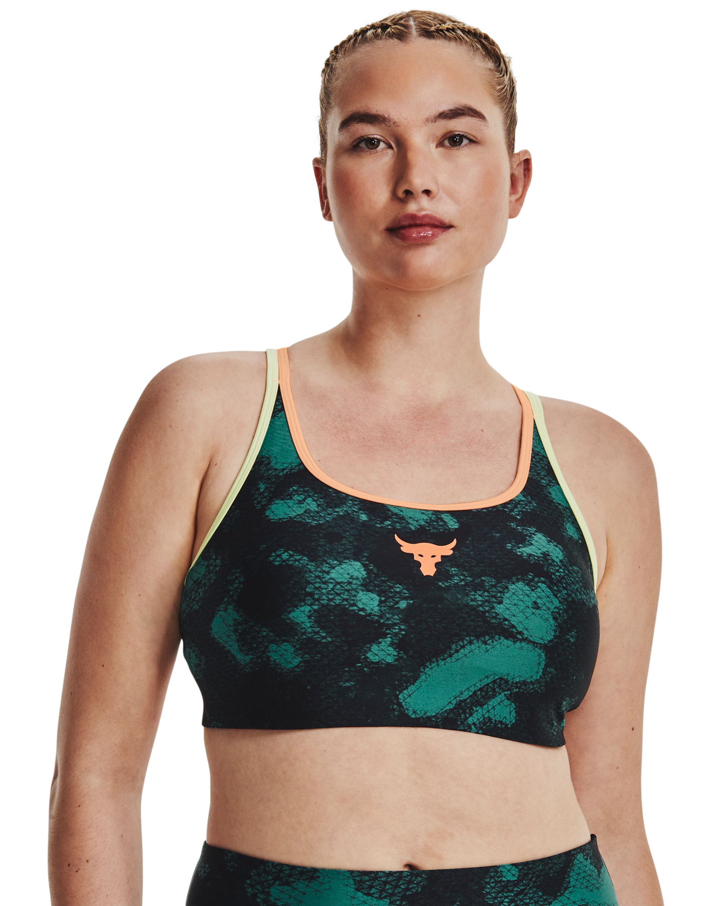 Women's Project Rock Crossback Family Printed Sports Bra