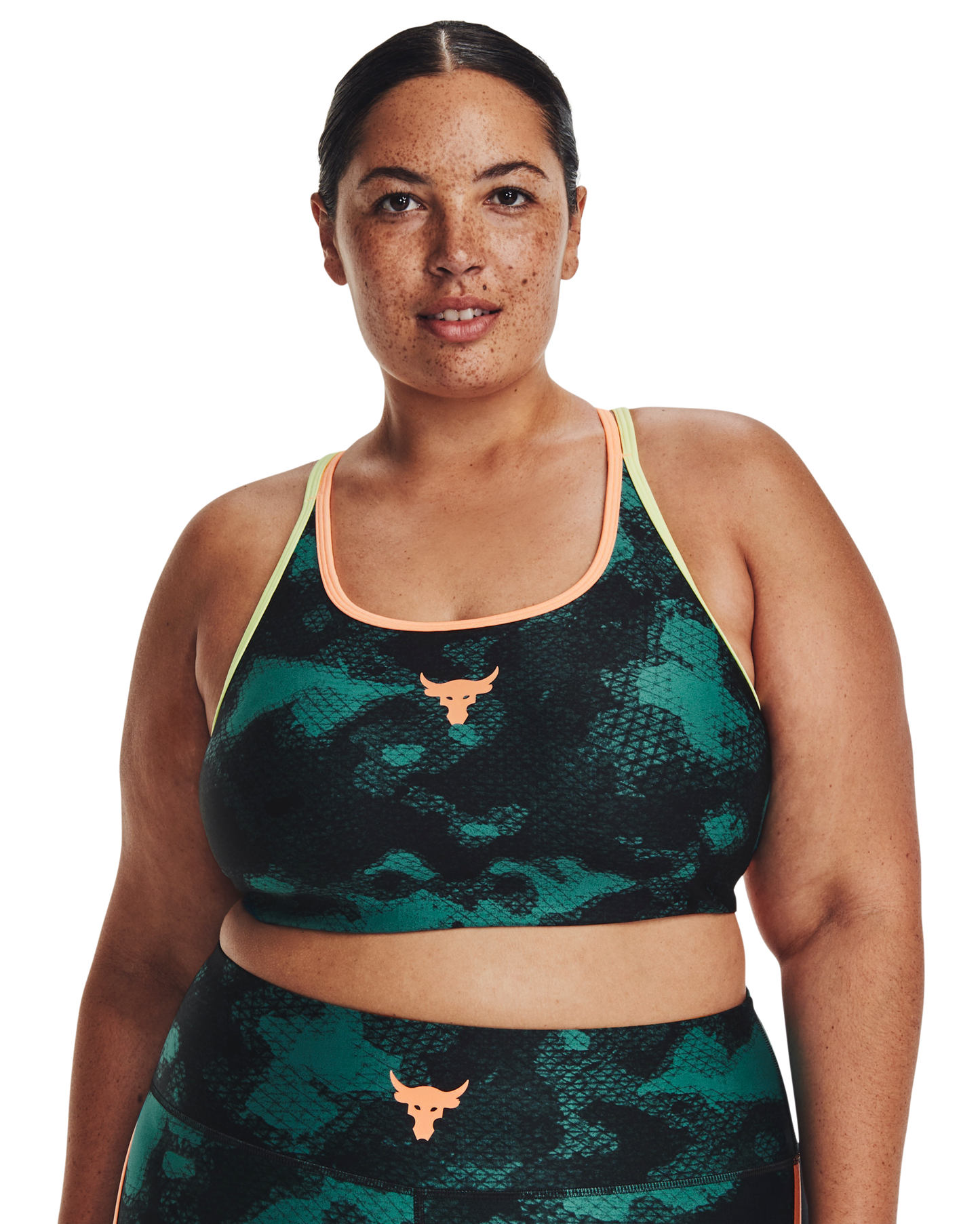 Women's Project Rock Crossback Family Printed Sports Bra